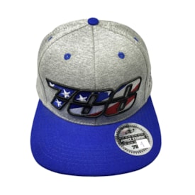 Boné Protork 788 Aba Reta Cinza Azul