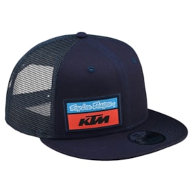 Boné Troy Lee Ktm Team Stock Snapback Azul