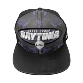 Boné Usa Daytona Aba Reta Preto
