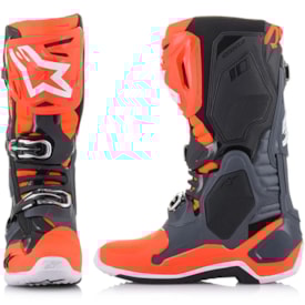 Segunda imagem do produto Bota Alpinestars Tech 10 Cinza Laranja