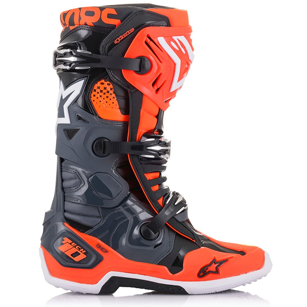 Bota Alpinestars Tech 10 Cinza Laranja