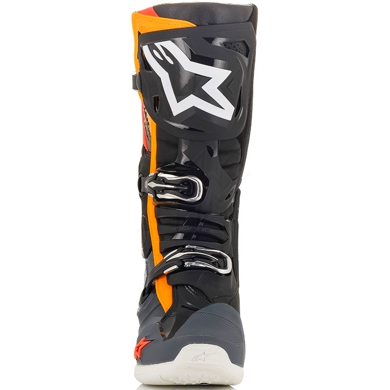 Bota Alpinestars Tech 10 Preto Cinza Laranja