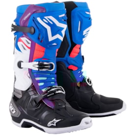 Bota Alpinestars Tech 10 Supervented Preto Azul