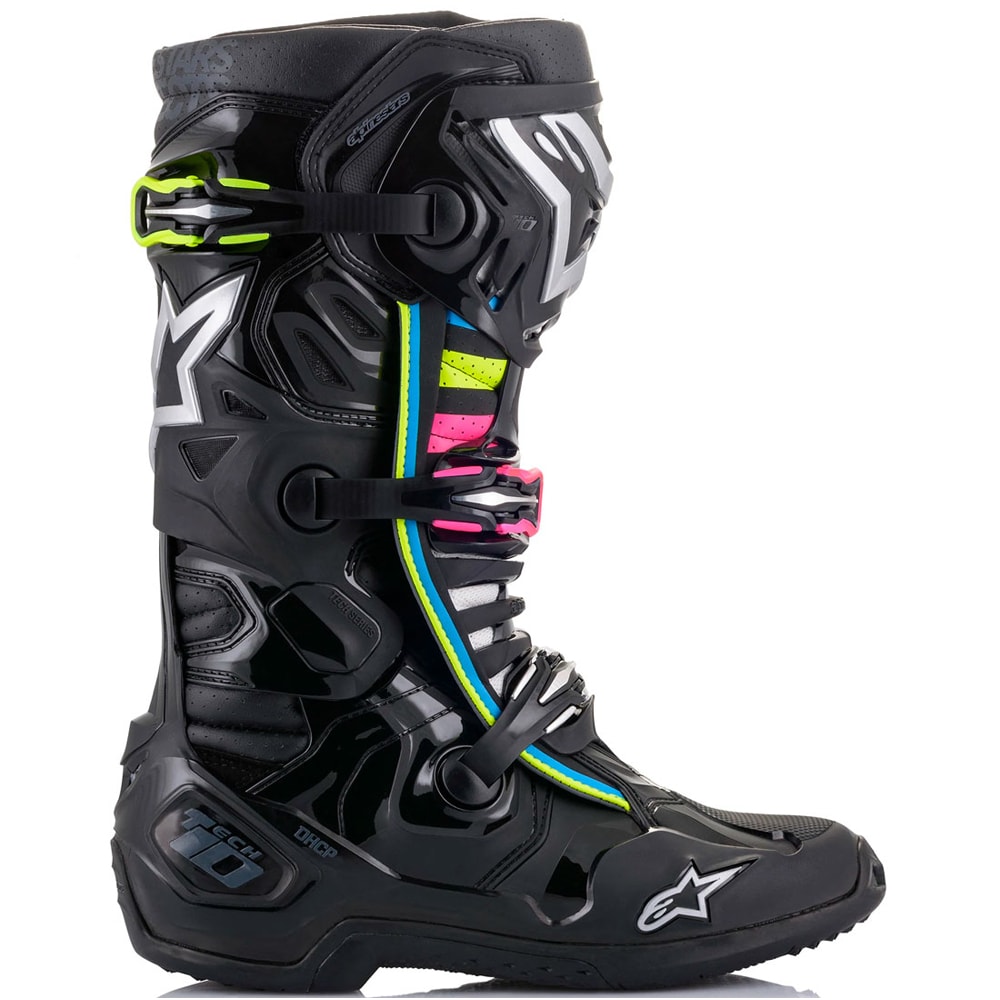 Bota Alpinestars Tech 10 Supervented Preto Rosa