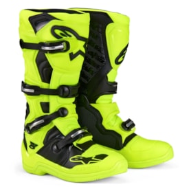 Bota Alpinestars Tech 5 Amarelo Fluor Preto