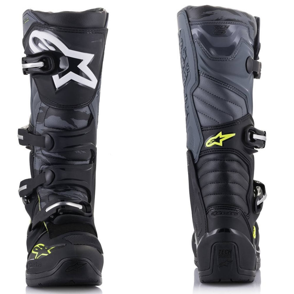 Bota Alpinestars Tech 5 Preto Cinza Fluor