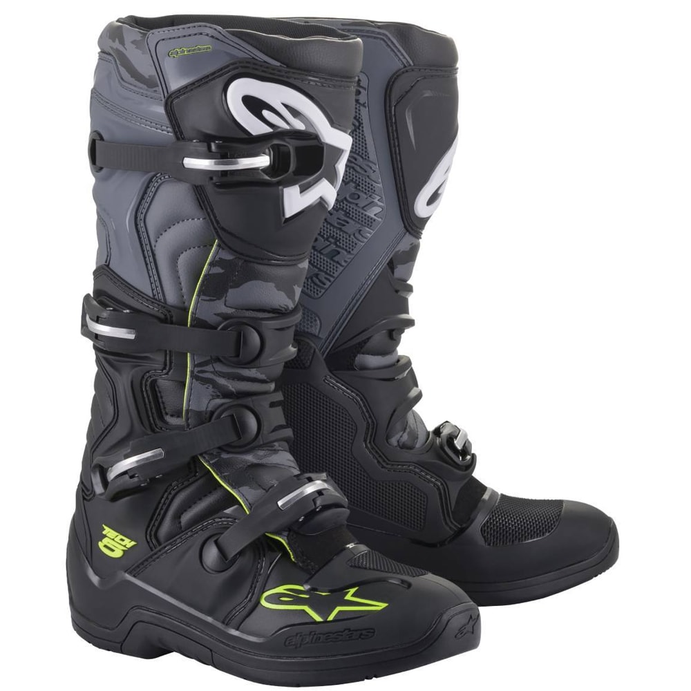 Bota Alpinestars Tech 5 Preto Cinza Fluor