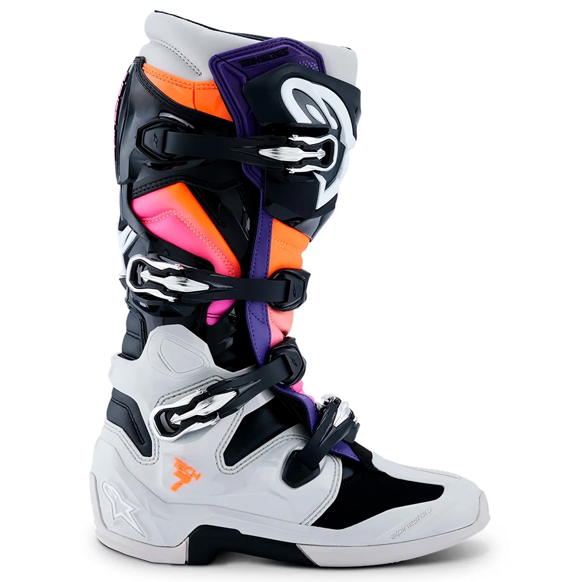 Segunda imagem do produto Bota Alpinestars Tech 7 Nova 25 Cinza Laranja