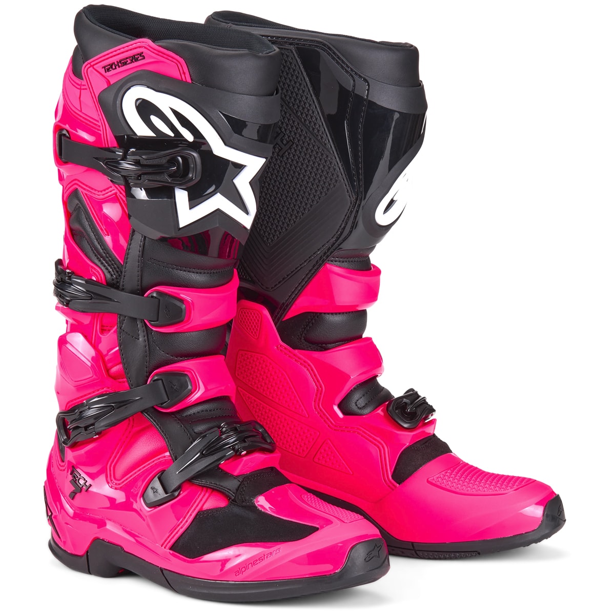 Bota Alpinestars Tech 7 Rosa Preto