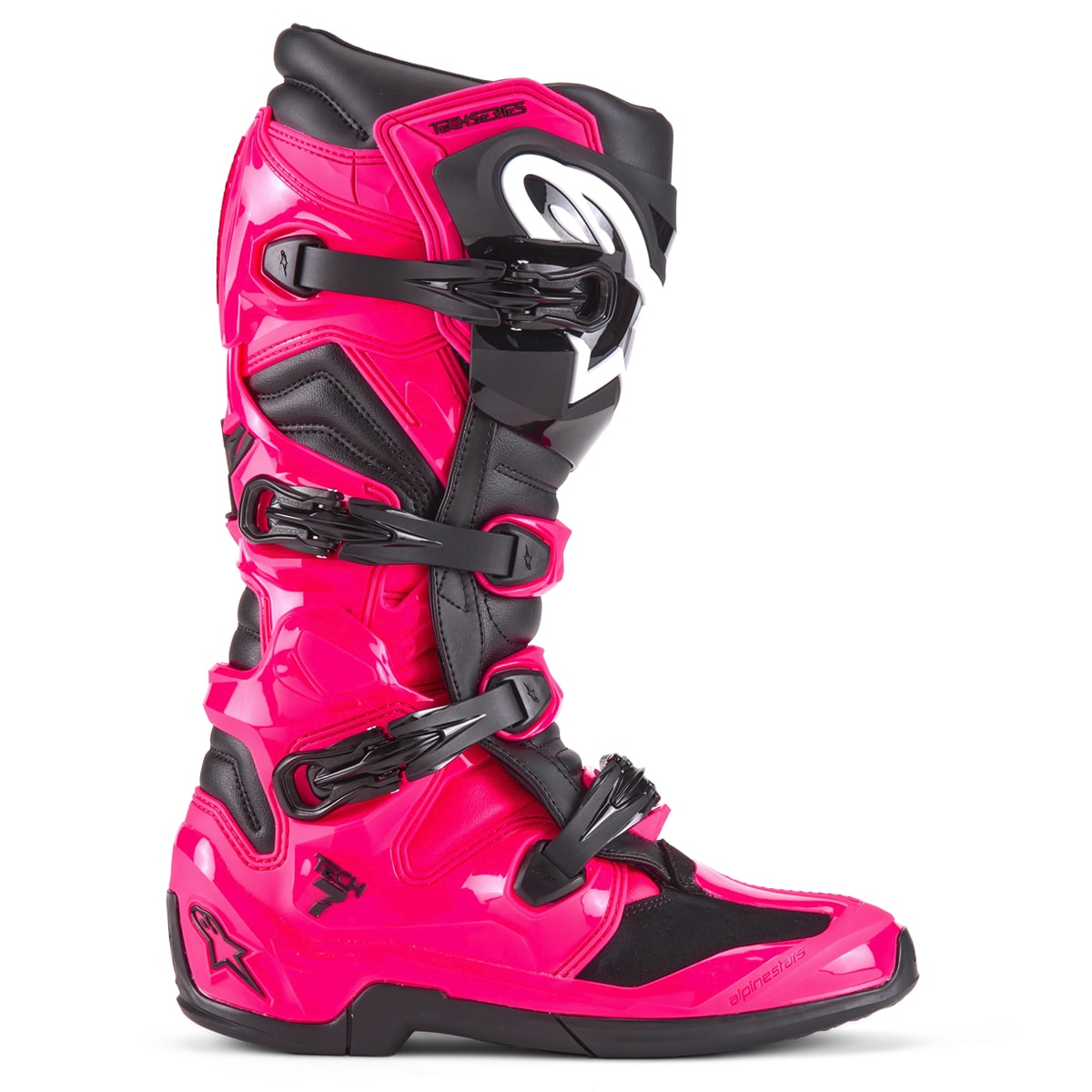 Segunda imagem do produto Bota Alpinestars Tech 7 Rosa Preto
