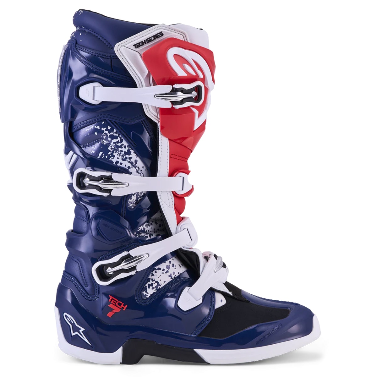 Segunda imagem do produto Bota Alpinestars Tech 7 Unity 26 Limited Edition Azul Vermelho