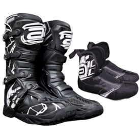 Bota ASW Fusion Com Botinha Preto