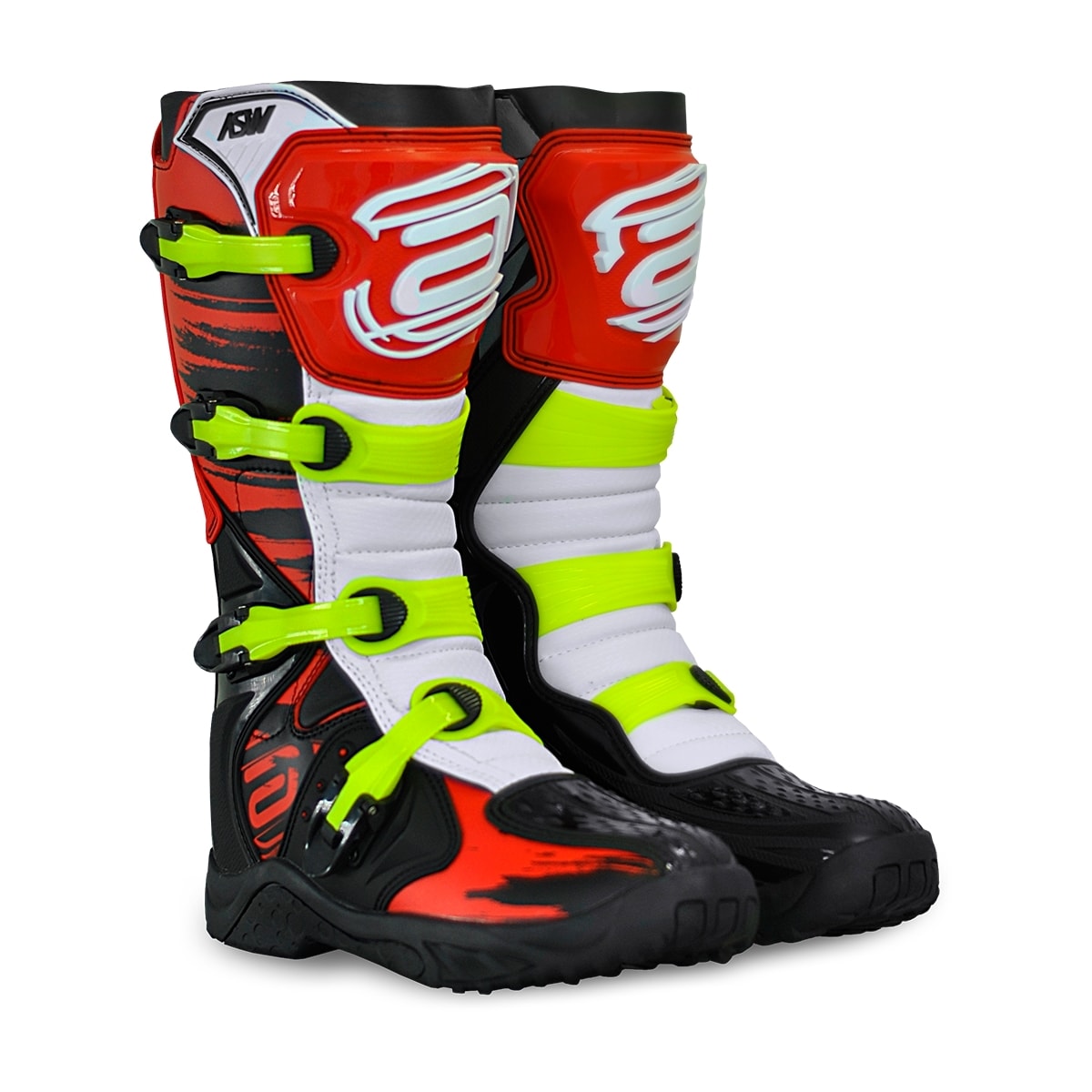 Bota Asw Fusion Strokes Vermelho