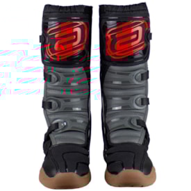 Segunda imagem do produto Bota Asw Image Enduro Cinza Preto Vermelho