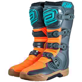 Bota Asw Image Enduro Laranja Azul