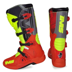 Segunda imagem do produto Bota Ims Factory Vermelho Fluor