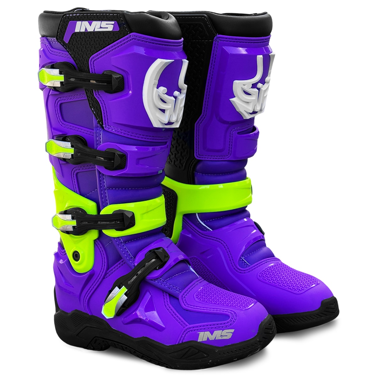 Bota Ims One Articulada Motocross Roxo