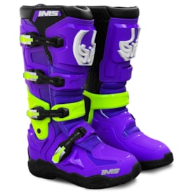 Bota Ims One Articulada Motocross Roxo