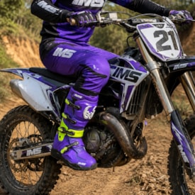 Segunda imagem do produto Bota Ims One Articulada Motocross Roxo