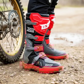 Segunda imagem do produto Bota Ims Robust Cinza Vermelho