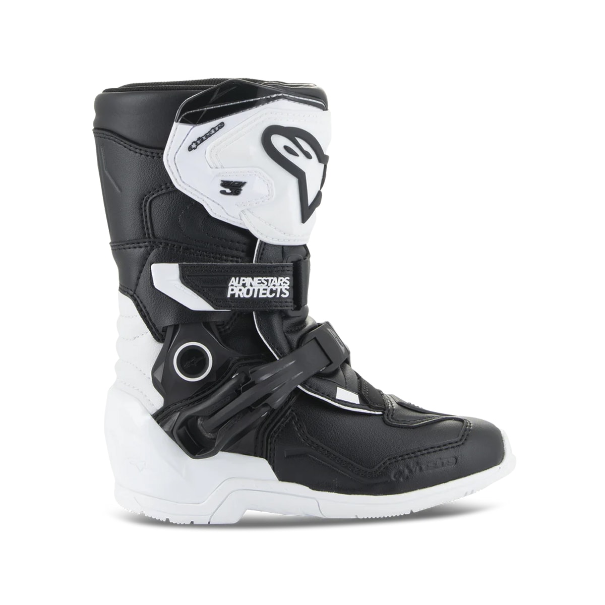 Segunda imagem do produto Bota Infantil Alpinestars Tech 3S Kids Branco Preto