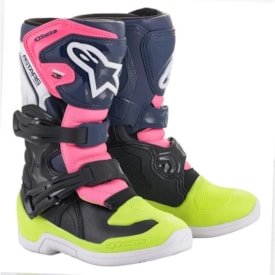 Bota Infantil Alpinestars Tech 3s Rosa Fluor