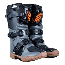 Segunda imagem do produto Bota Infantil Asw Kids Preto Cinza