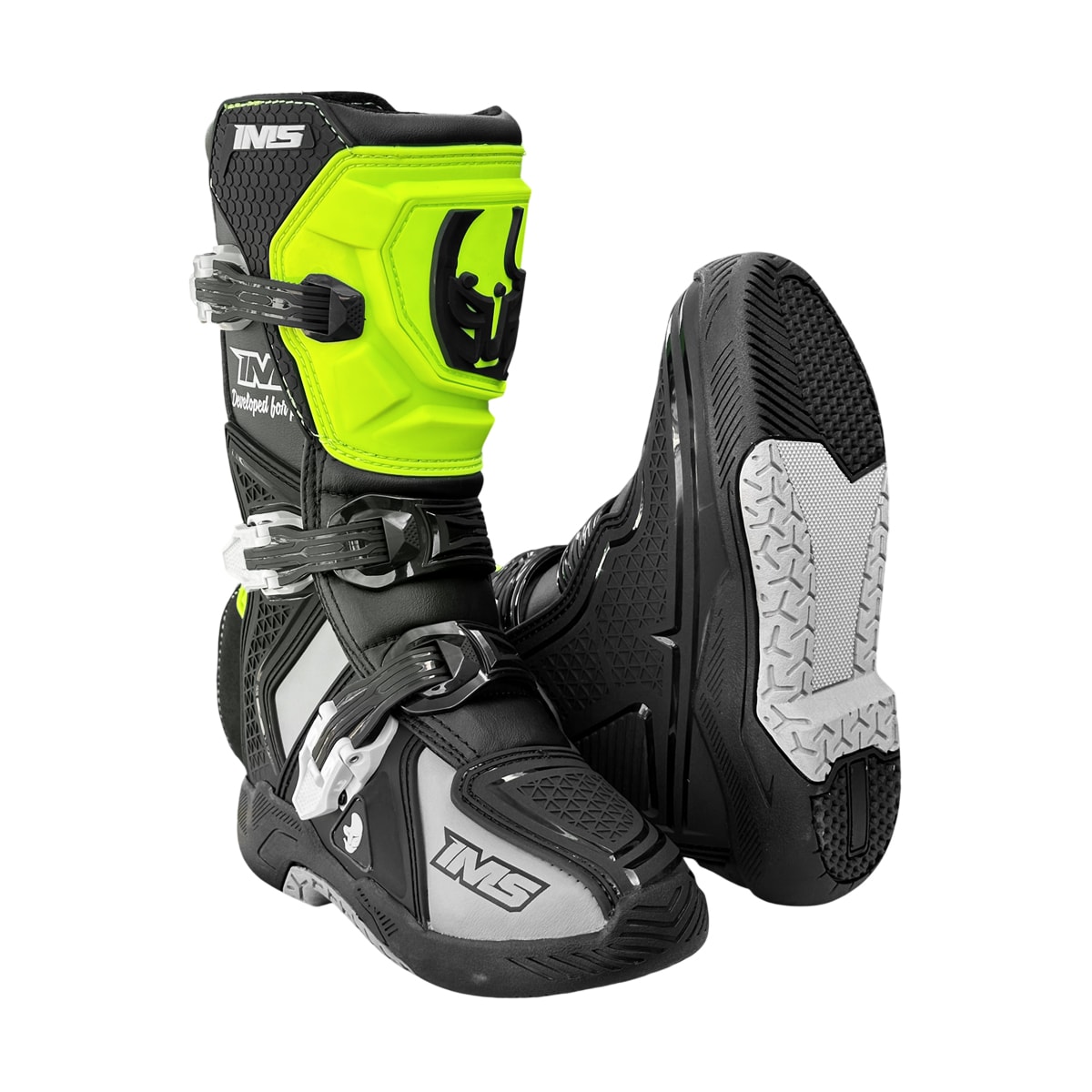 Segunda imagem do produto Bota Infantil Ims Robust 26 Preto Cinza Fluor