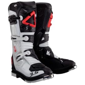 Bota Leatt 3.5 Hydradri Cinza Preto Vermelho
