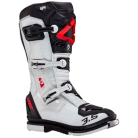 Segunda imagem do produto Bota Leatt 3.5 Hydradri Cinza Preto Vermelho