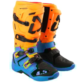 Bota Leatt 4.5 Azul Laranja
