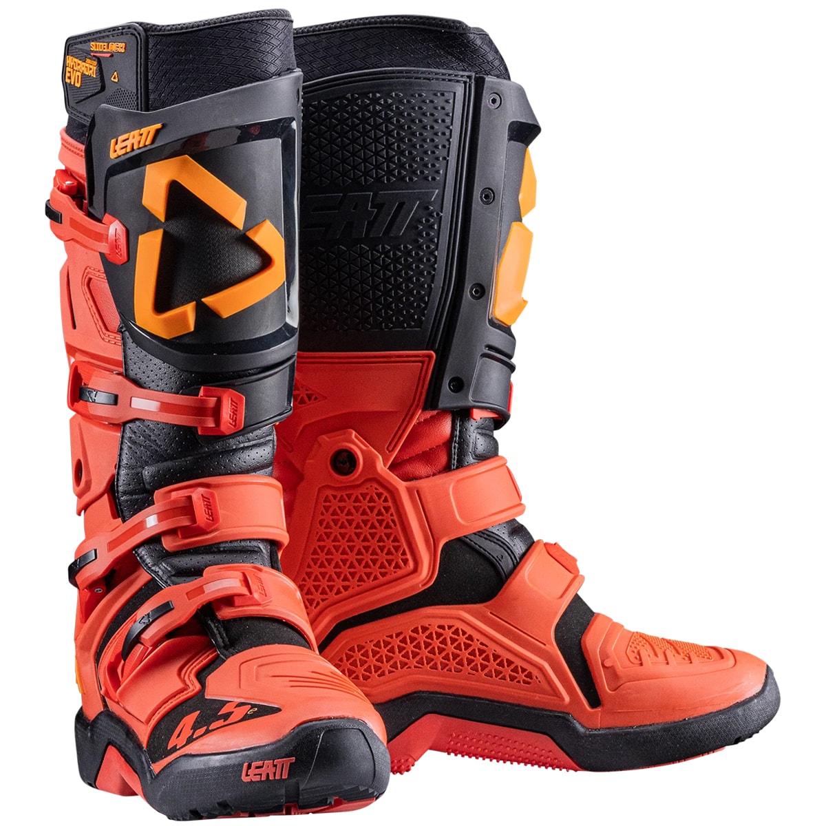 Bota Leatt 4.5 Enduro Cinza Preto Vermelho