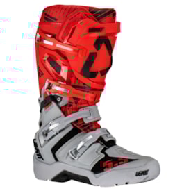 Segunda imagem do produto Bota Leatt 5.5 Flexlock Enduro JW22 Limited Edition Cinza Vermelho
