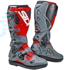 Bota Sidi Crossfire 3 Srs Limited Edition Vermelho Cinza
