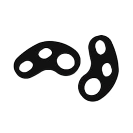 Segunda imagem do produto Brinco Moto Piercing Anker Preto