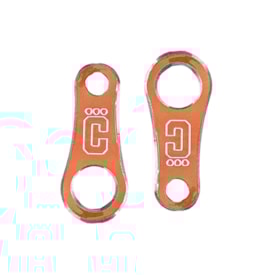 Brinco Moto Piercing Corona Laranja