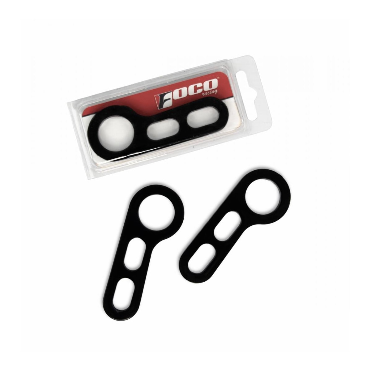 Segunda imagem do produto Brinco Moto Piercing Foco Racing Preto