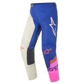 Calça Alpinestars Racer Compass 21 Branco Azul