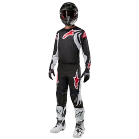Segunda imagem do produto Calça e Camisa Alpinestars Fluid Lucent 24 Preto Branco