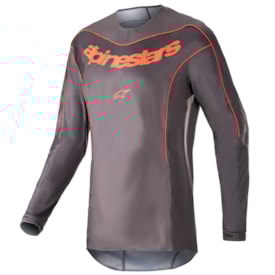 Segunda imagem do produto Calça e Camisa Alpinestars Fluid Lurv 23 Cinza Vermelho