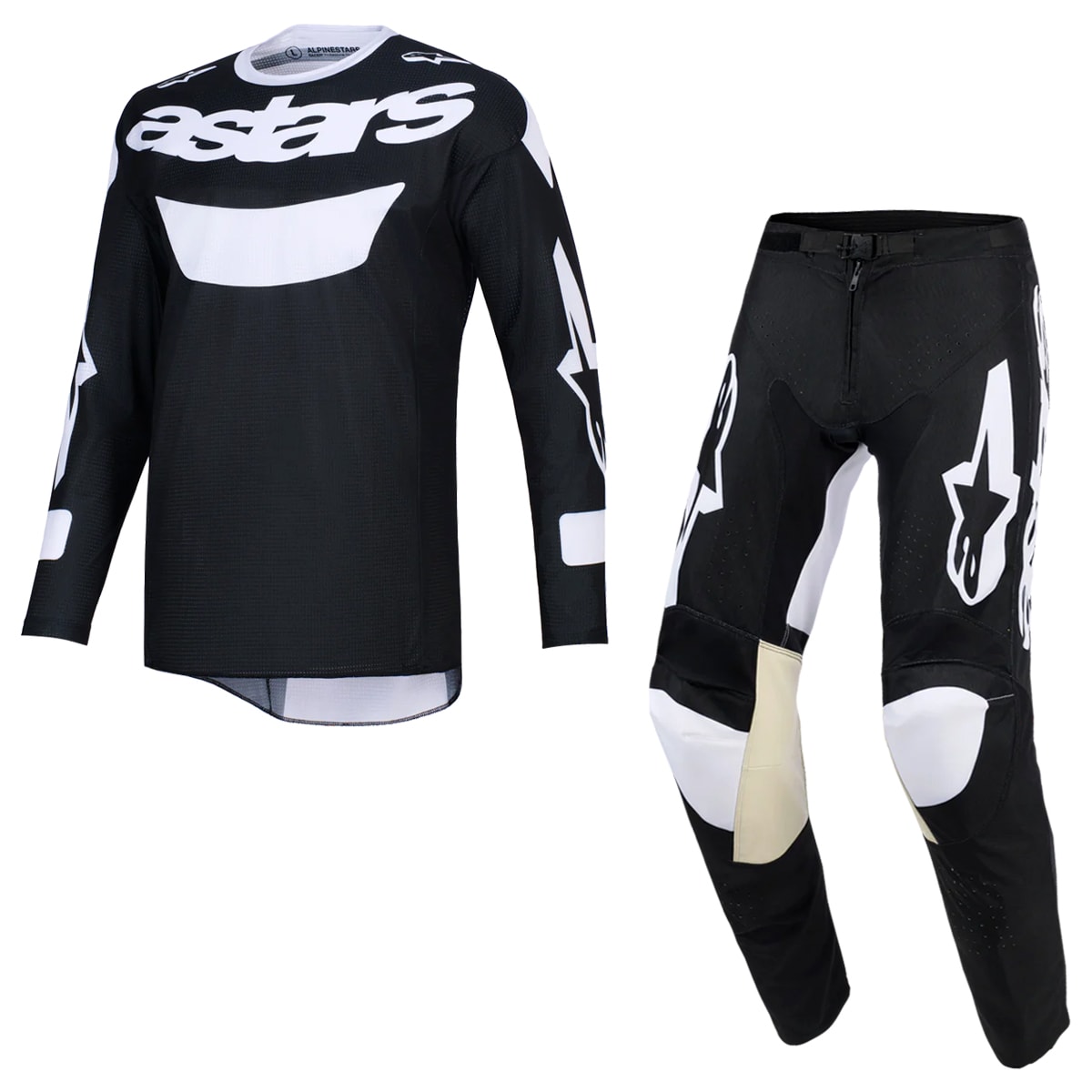 Calça e Camisa Alpinestars Racer Air Riway Preto Branco