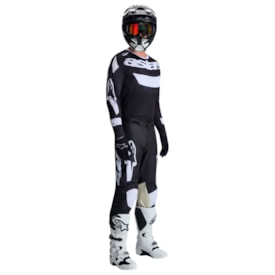 Segunda imagem do produto Calça e Camisa Alpinestars Racer Air Riway Preto Branco