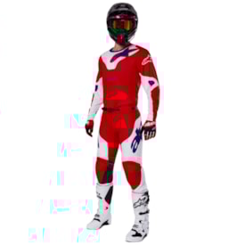 Segunda imagem do produto Calça e Camisa Alpinestars Racer Veil Vermelho Branco
