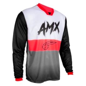 Segunda imagem do produto Calça e Camisa Amx Prime Mx04 Preto Cinza Vermelho