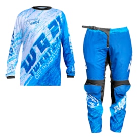 Calça e Camisa Amx Twenty One Azul Branco