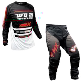 Calça e Camisa Amx Twenty One Preto Branco