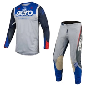 Calça e Camisa Asw Concept Embrace Cinza Azul