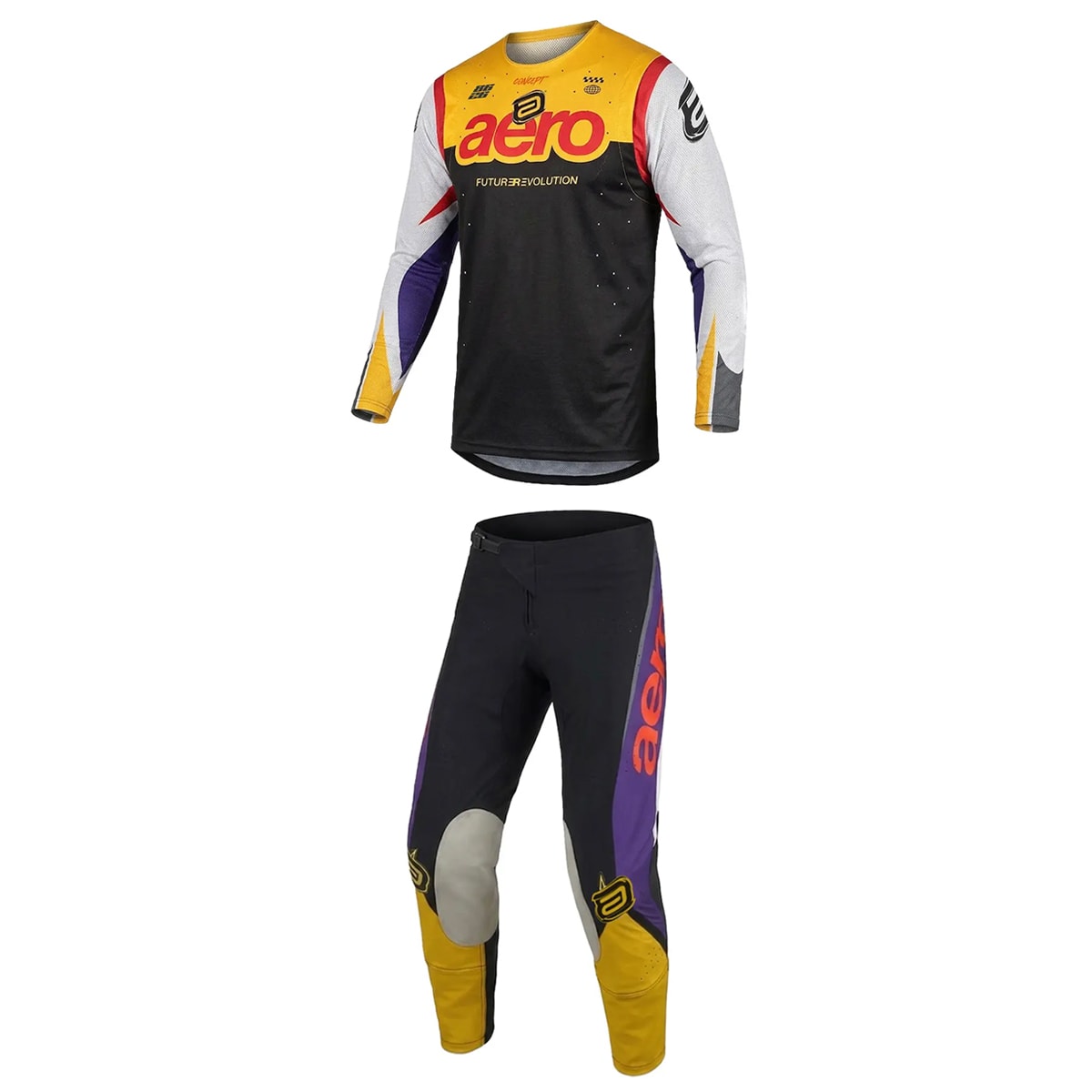Segunda imagem do produto Calça e Camisa Asw Concept Embrace Preto Amarelo