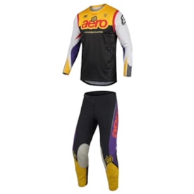 Segunda imagem do produto Calça e Camisa Asw Concept Embrace Preto Amarelo