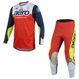Calça e Camisa Asw Concept Embrace Vermelho Azul